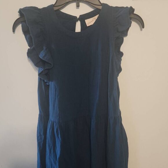 💚 Universal Thread size  S Hunter Green Ruffle Tier Maxi Dress - Picture 2 of 5